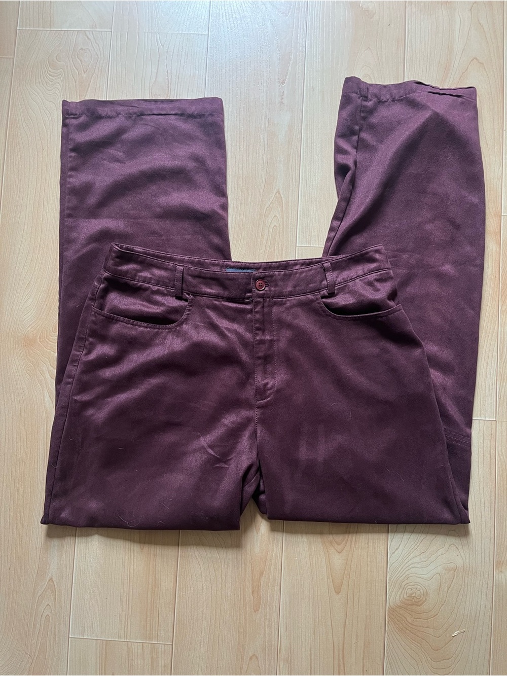 Mexx Straight-Leg Pants in Deep Plum